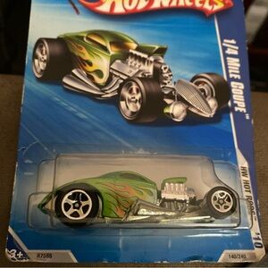 Hot Wheels Green Flame Coupe Toy Car